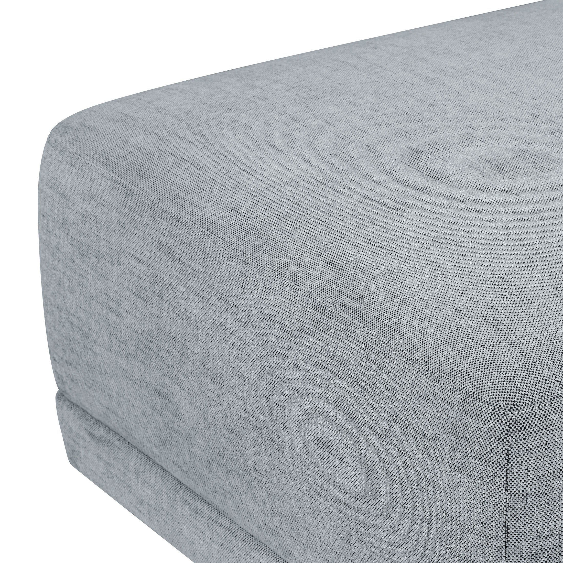 Drew Modular Sectional Sofa with Ottoman by Drew Barrymore. Gray Fabric - Image 6