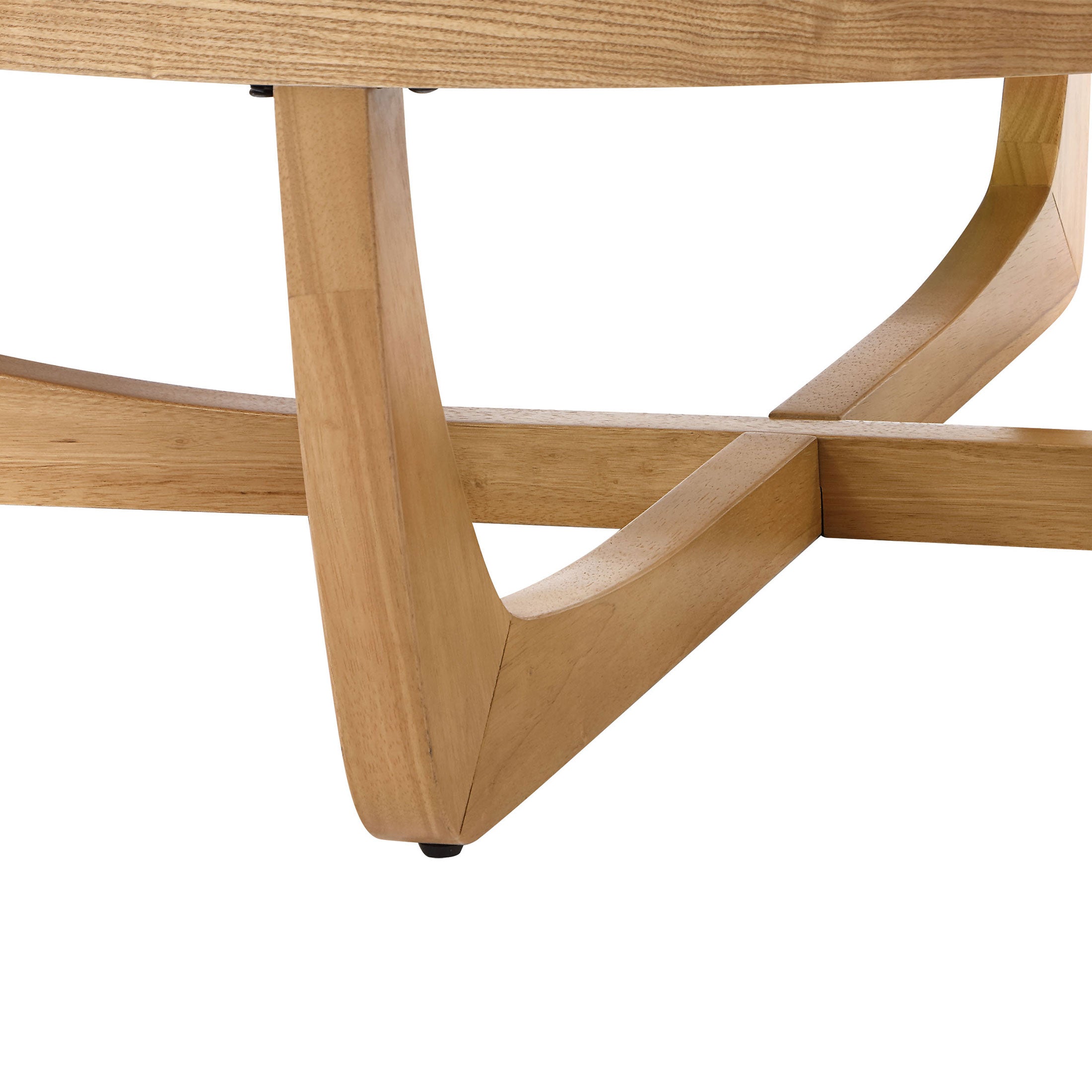 Beautiful Rattan & Glass Coffee Table with Solid Wood Frame by Drew Barrymore - Image 4