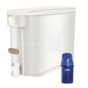 Beautiful by PUR 30 Cup Dispenser Water Filtration System. White Icing