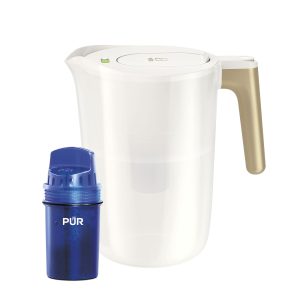 Beautiful by PUR 12 Cup Pitcher Water Filtration System. White Icing