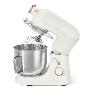 6qt Tilt-Head Stand Mixer with Attachments. White Icing