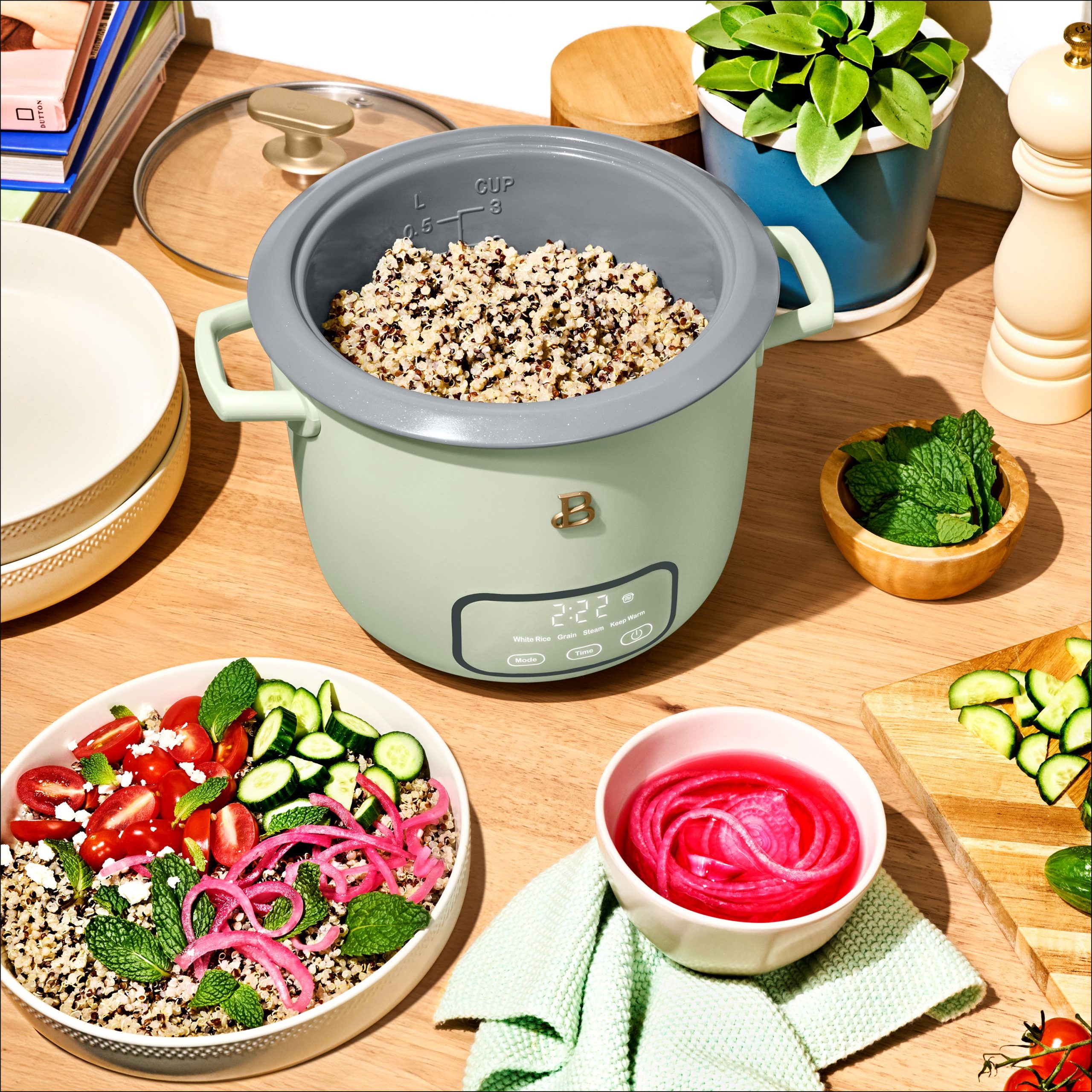 6-Cup Digital Rice Cooker with Glass Lid - Image 24