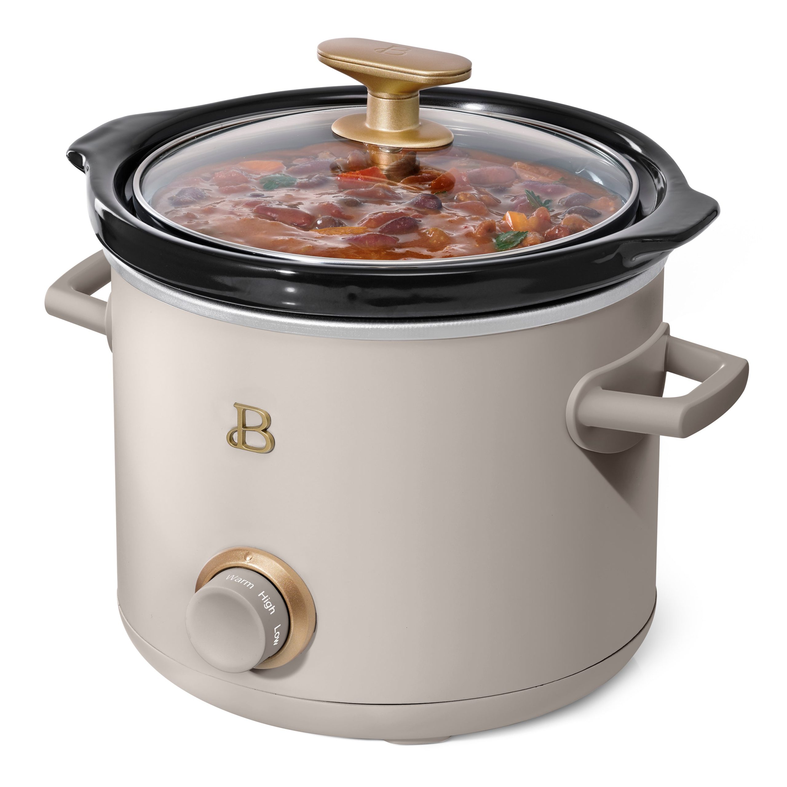 2 Qt Manual Slow Cooker. 2-Pack. Thyme Green and Porcini Taupe - Image 5