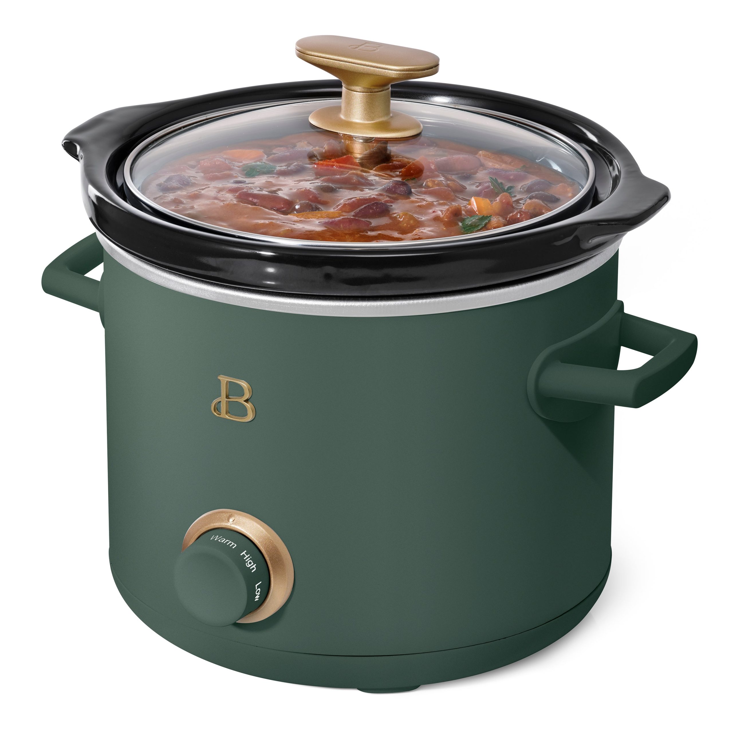 2 Qt Manual Slow Cooker. 2-Pack. Thyme Green and Porcini Taupe - Image 6