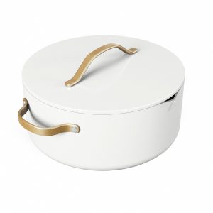 8 Quart Ceramic Non-Stick Stock Pot with Strainer Lid