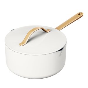 Beautiful 3QT Ceramic Non-Stick Covered Sauce Pan