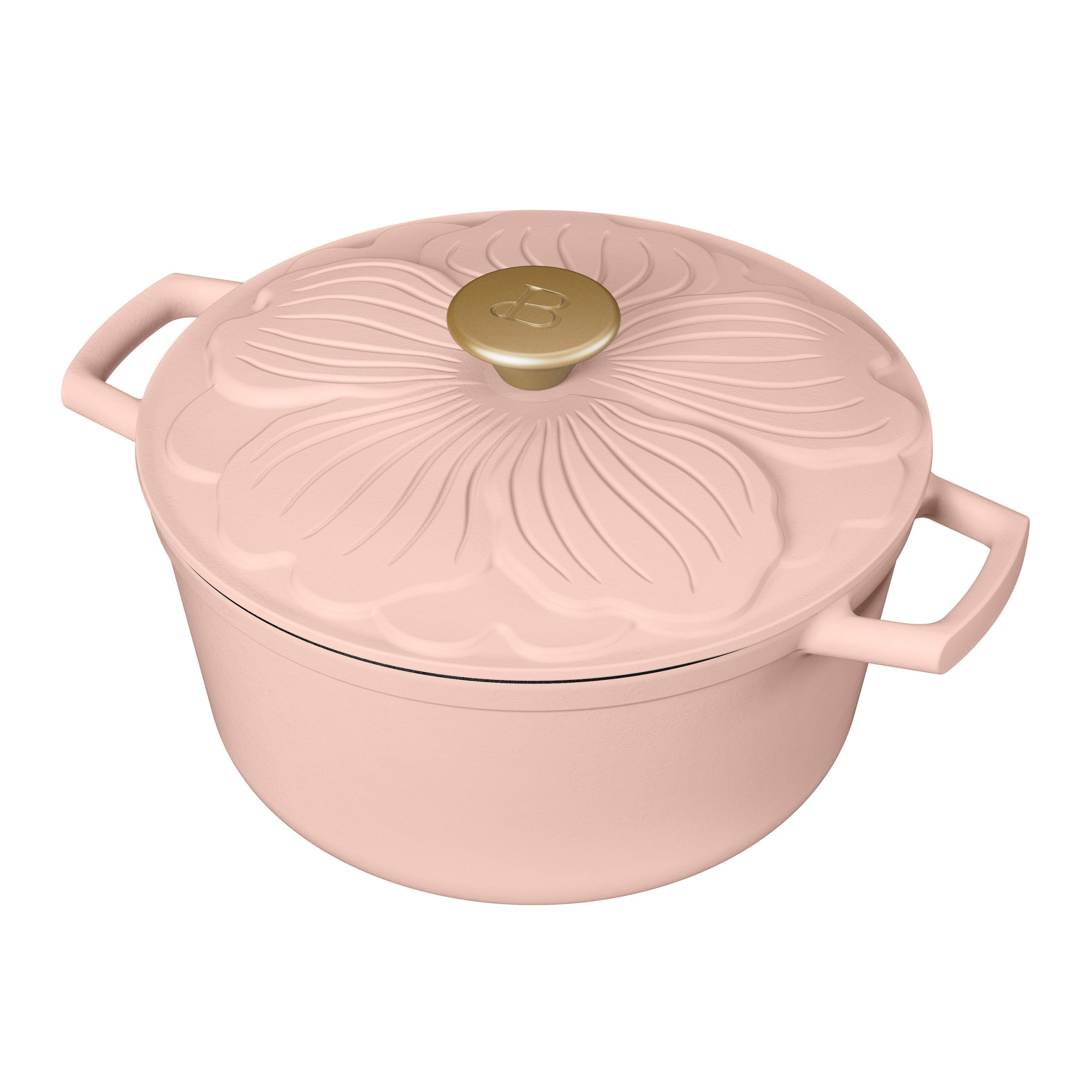 4qt Enamel Cast Iron Dutch Oven with Petal Lid - Image 27