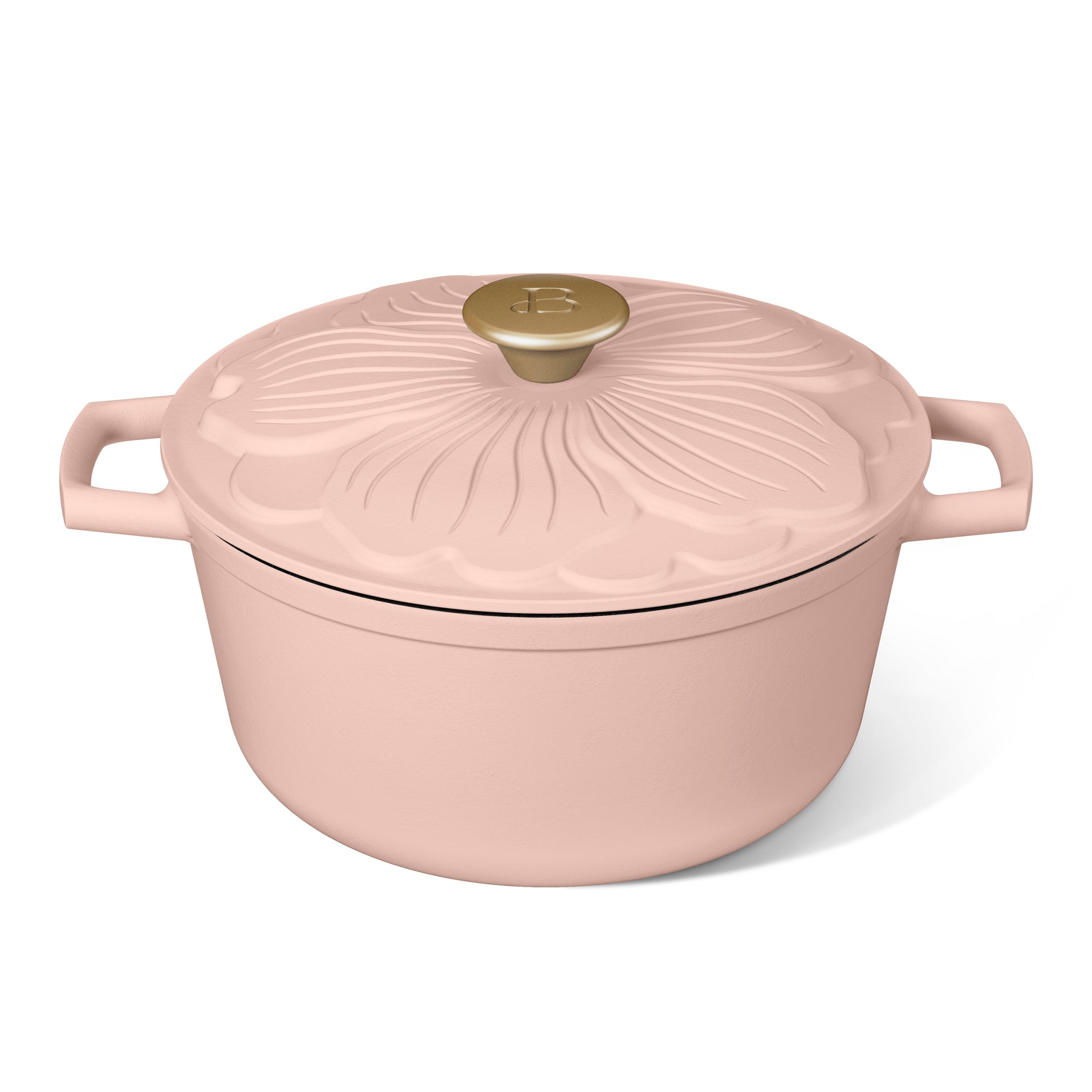 4qt Enamel Cast Iron Dutch Oven with Petal Lid - Image 25
