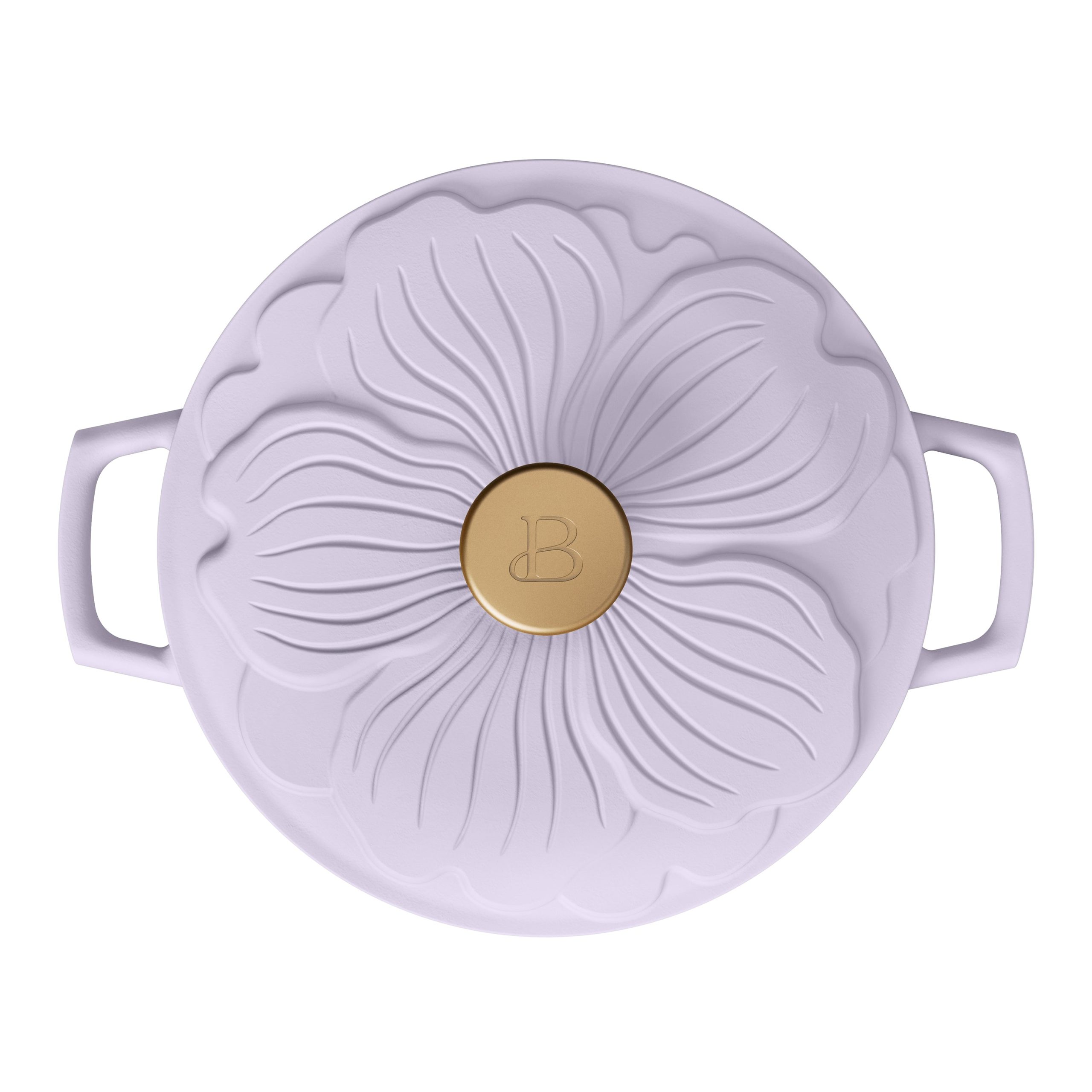4qt Enamel Cast Iron Dutch Oven with Petal Lid - Image 17