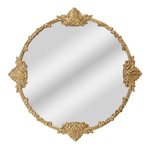 Round Ornate Gold Frame Mirror 24 by Drew Barrymore