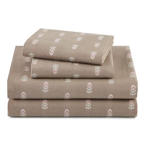 Signature Floral 4-Piece 100% Cotton Percale Sheet Set